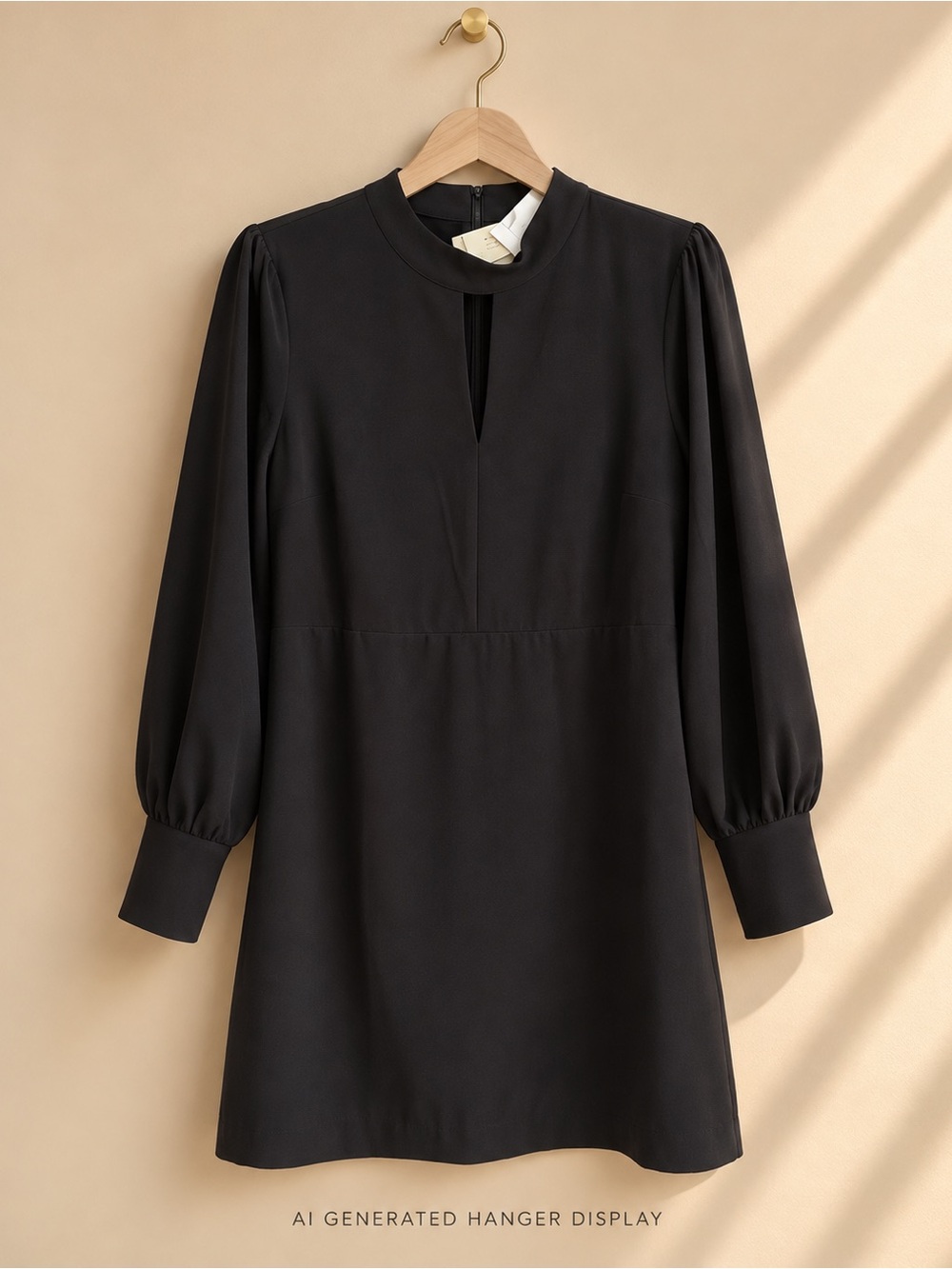 Banana Republic Factory Black Long Sleeve Dress